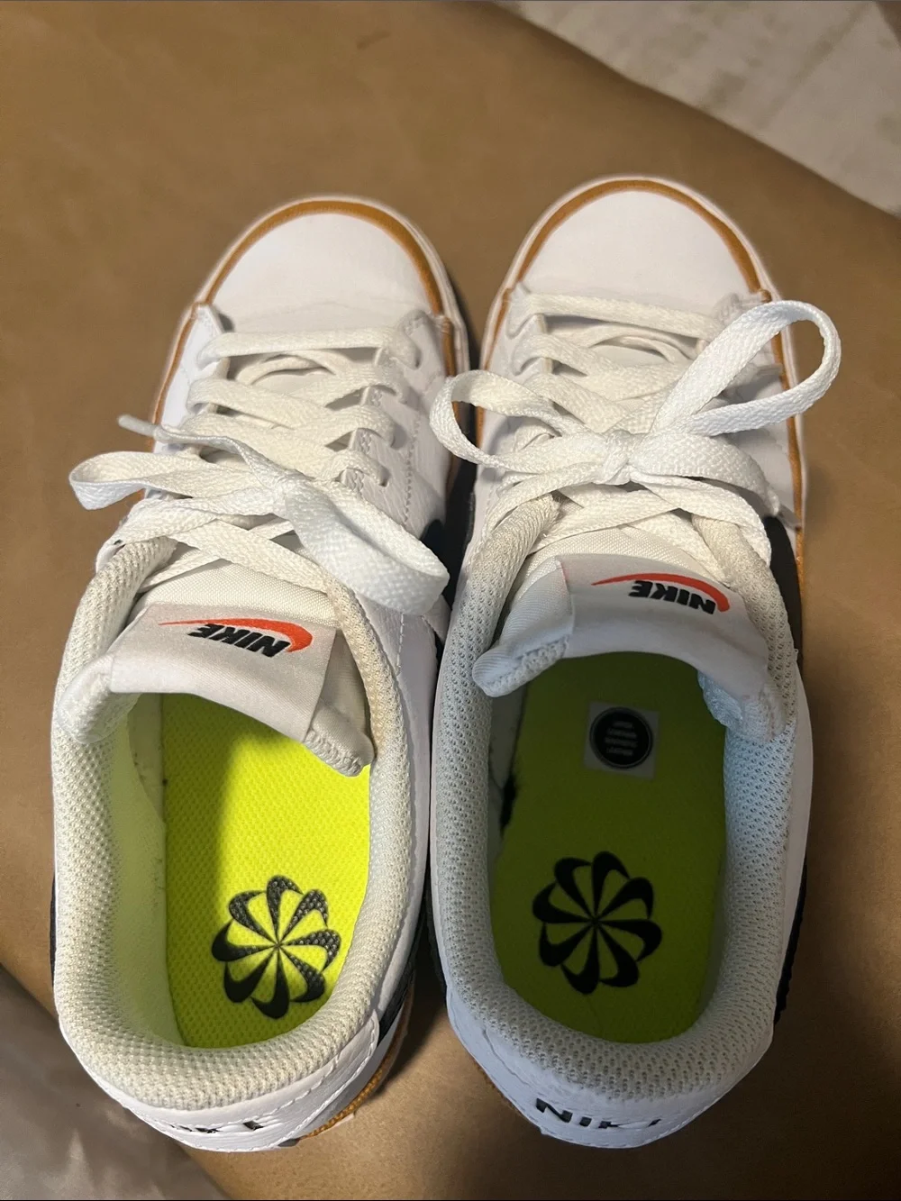 Nike white leather
